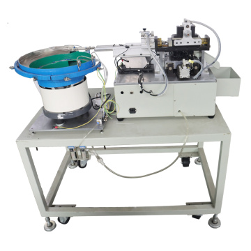 Automatic bulk capacitor forming and shearing machine