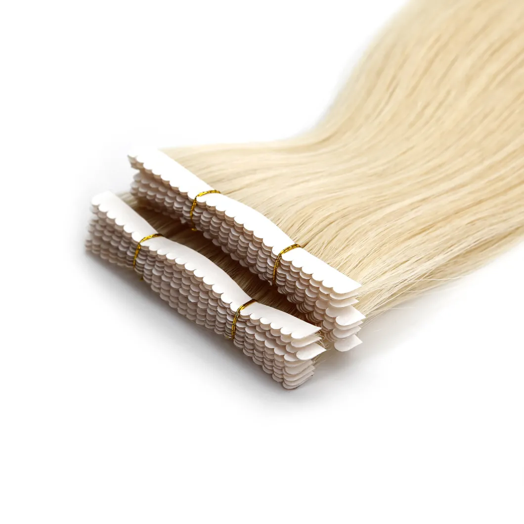 Human Hair Extension Virgin Remy PU Tape on Hair Straight Long Size Brazilian Hair
