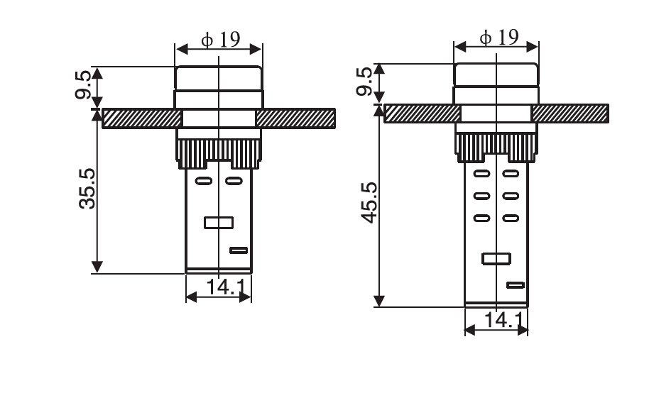 SAIP/SAIPWELL Factory Price Electrical Plastic LED Indicator Lamp 220V