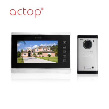 7-inch wired video intercom system with door release