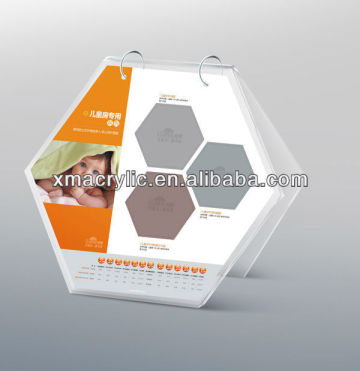 Acrylic calendar display stand , Plexiglass table display