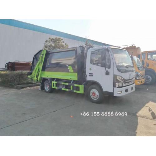 Dongfeng 6cbm camión de basura comprimida