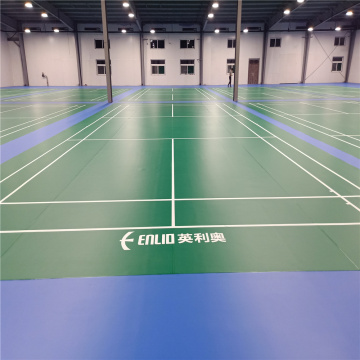 캐나다 BWF 인증 전문 PVC 배드민턴 코트 매트