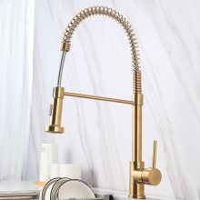 Retro Gold Ceramic Kitchen Faucets with Water Purification