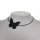 Gargantilla de encaje blanco negro mariposa collar colgante corto para niñas mujeres