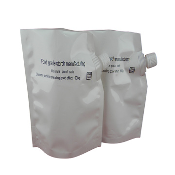 사용자 지정 흰색 플라스틱 500g 분말 토너 포장 가방