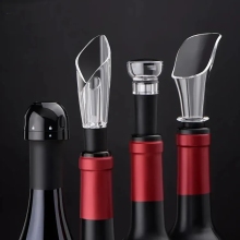 Premium Wine Bar Accessories: Pourers, Openers, Stoppers & Aerator Promotional Items