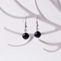 Black Onyx Round 8mm Natural Stone Earrings