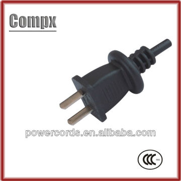 6A China 2 pin plug CCC power cord