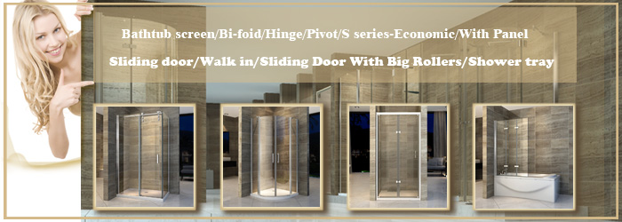 6mm Square Chrome Hinge Glass Enclosure Doors For Department