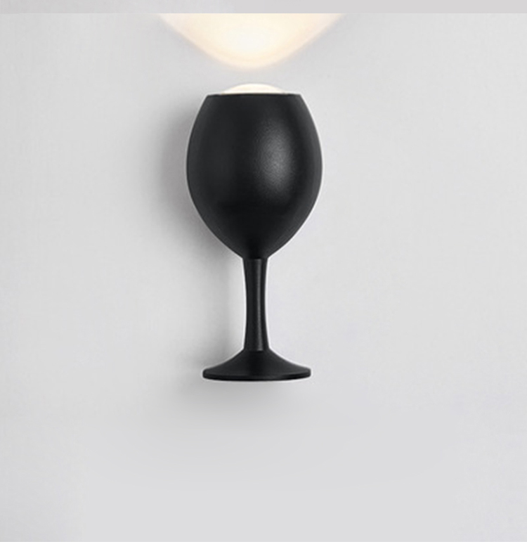 Modern Design Wine Glass Shape Wall Light Fancy Lamp aluminum waterproof light For Home Decor