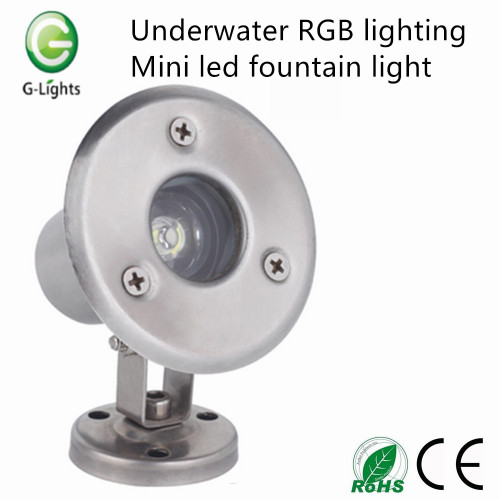 Ánh sáng dưới nước RGB dẫn ánh sáng đài phun nước