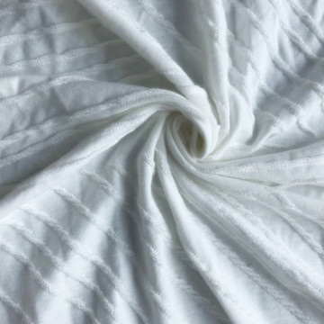 TR Polyester rayon wave Jacquard knitting garment fabric