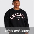 Custom Printed Logo Crew Neck Sweater