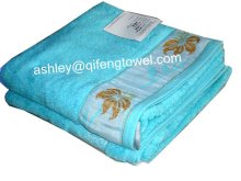 Twistless/Non-twist/Untwisted/Zero Twisted Jacquard-Dobby Bath Towel