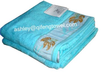 Twistless/Non-twist/Untwisted/Zero Twisted Jacquard-Dobby Bath Towel