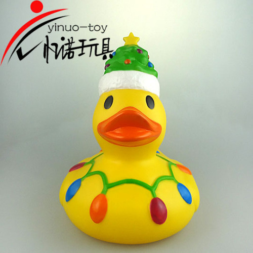 christmas ruber yellow duck