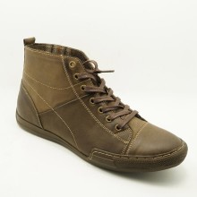 platform lace up fashionable mid cut boots shoes men ankle length casual shoes