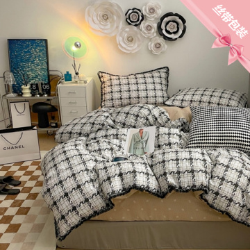 Algodão impresso bedding bedding set rainha king size