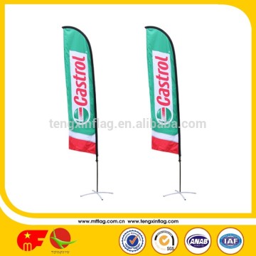 polyester promotional polyester feather flags