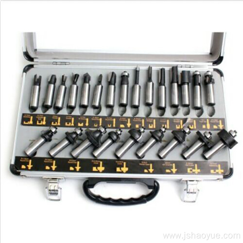 Router Bit Set Shank Bits Tool Box