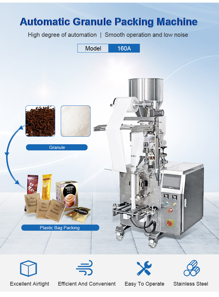 Cheap Price 1kg Sugar Sachet Salt Grinding Cube Sugar Full Automatic Vertical Granule Multi Functional Sugar Packing Machine