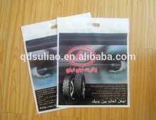 foldable plastic clothes promotional handle bags with your own logo