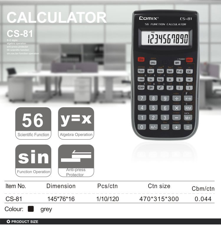 Comix Original Factory High Quality with Cheap Price Using Scientific Electronic Calculator