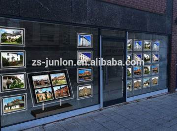 Real Estate Window Acrylic Led Poster Frame Light Sign Display