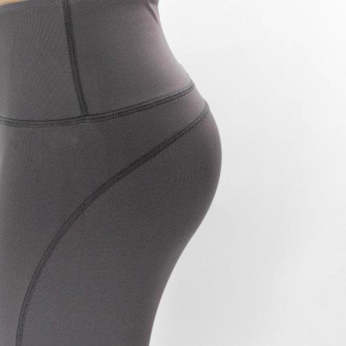 Ladies Gray Ankle Length Yoga Pants