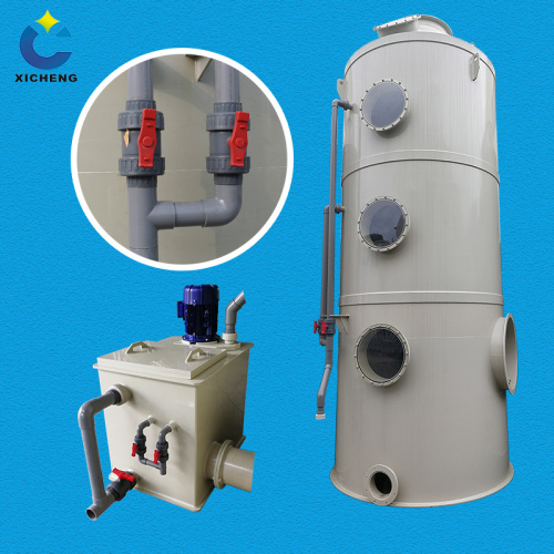 exhaust gas scrubber system spray tower