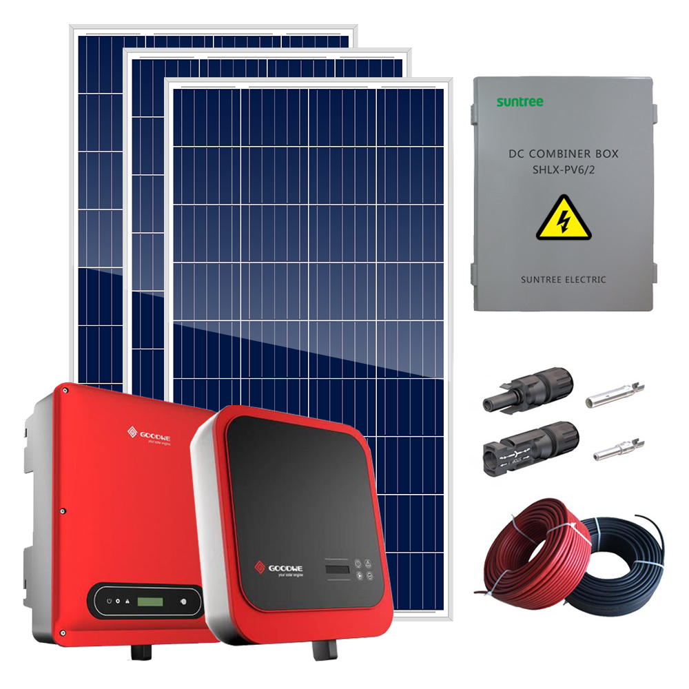 Comercial em rede 10 kw 20 kw sistema solar