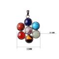 Collier pendentif Rainbow Yoga Chakra