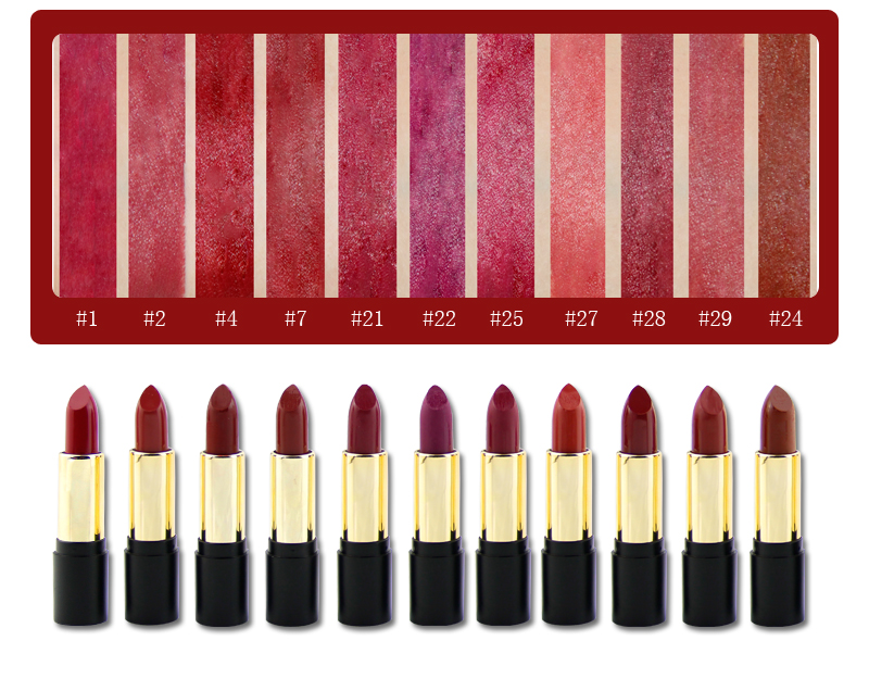 OEM factory Smooth Matte 30 colors customize private label waterproof Long Lasting Smooth matte lipstick