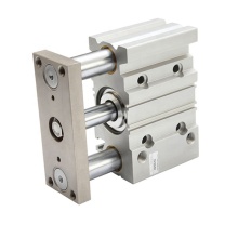 MGPM Series Non-Rotating Pneumatic Cylinders with Three Guide Rods - SMC Air Cylinders