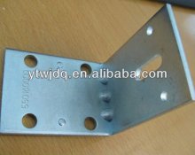 Best galvanized construction steel flat angle bracket, L angle bracket