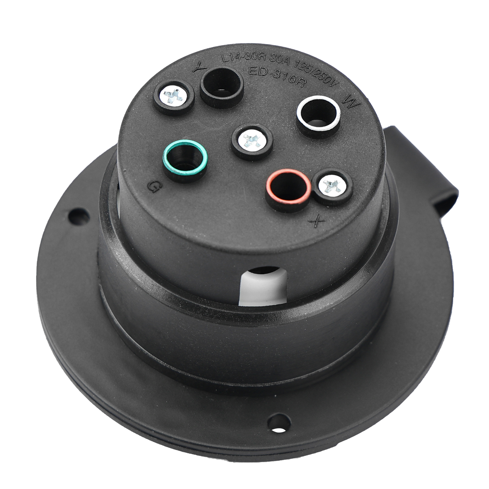 Nema L14-30r Flanged Outlet Generator Plug - 30a 125/250v Locking ...