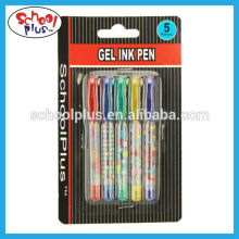 New style glitter rainbow gel ink pen for promotion