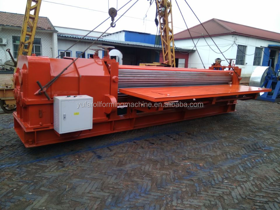 8feetGalvanized steel barrel corrugated roofing sheet machine