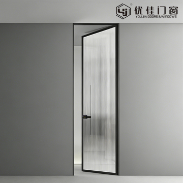 Single Panel Ultra White Changhong Glass Swing Door