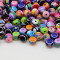 New Arrived Cartoon Resin Beads Oval Colorful DIY Decoration Beads for Girls Jewelry Ornament Making