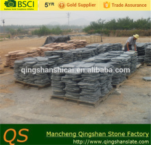 cheap pink round tumbled slate decorative garden flagstone outdoor slate stepping stone