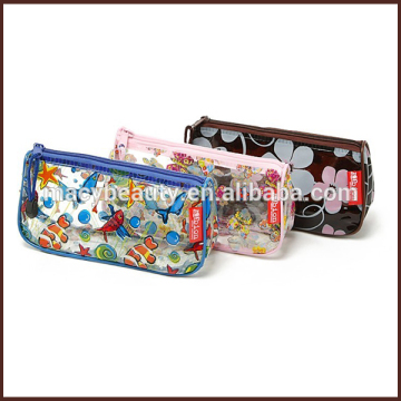 Printed promotional transparent pvc cosmetic bag