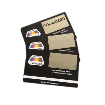 Custom Design Polarized Lens Filter Test Cards and Polarized Sunglasses Tester: Evaluating Quality and Performance