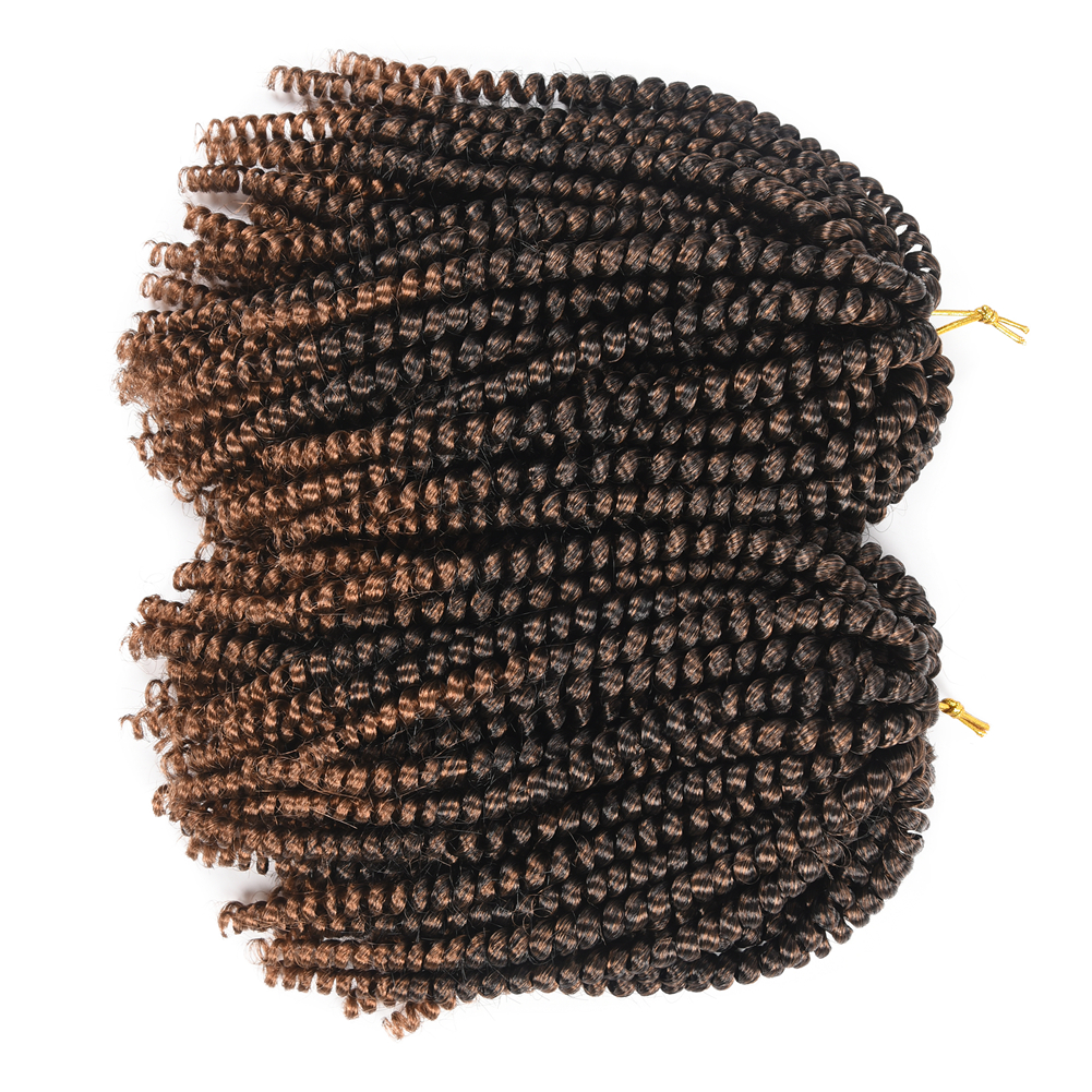 Morgan Kinky Hair Short Curly Spring Curl Pre-Twisted Pretwisted Braids Twist Crochet Braiding Hair