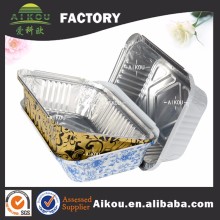 Hot selling decorative aluminum foil microwavable disposable food tray