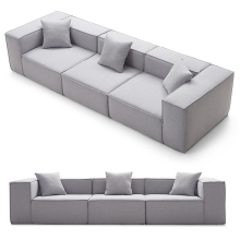 Guangdong Modern Fabric Reclining Sectional Sofas for Living Rooms