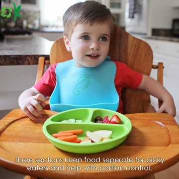 Hot Sale Non-Slip Silicone Baby Plate