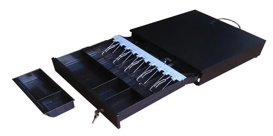 Cash Drawer with Built in Cable Removalbe Coin Tray, 5bill/5coin