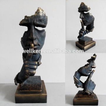 polyresin abstract man sculptures